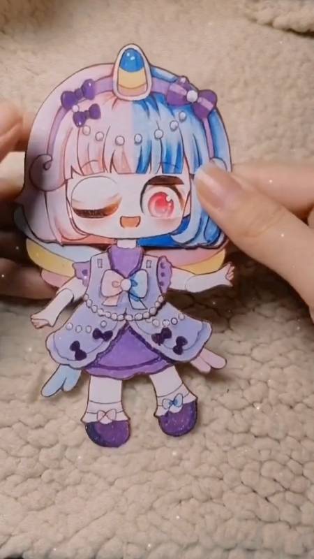 手工制作#第一次做可动纸片人,做的不好,还请不要怪罪08#可动纸片