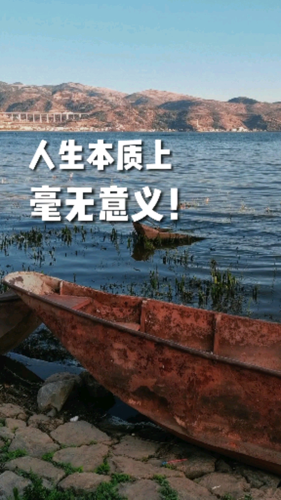 全民正能量#人生本质上毫无意义!