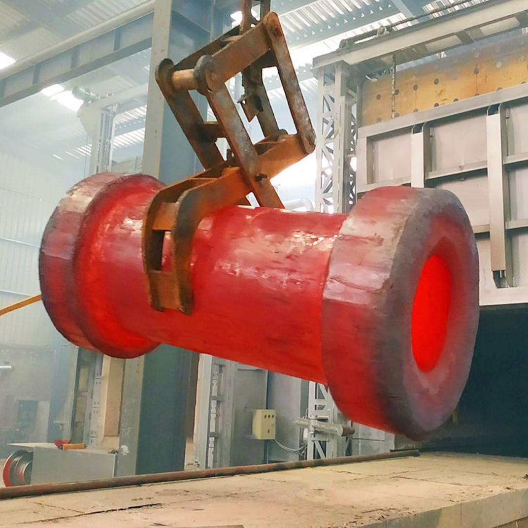 永鑫生锻造35crmo泥缸锻件,热处理工艺