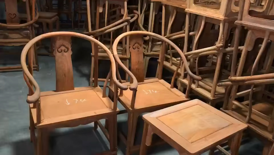 红木家具#王世襄明式圈椅出头榫工艺,独板对板