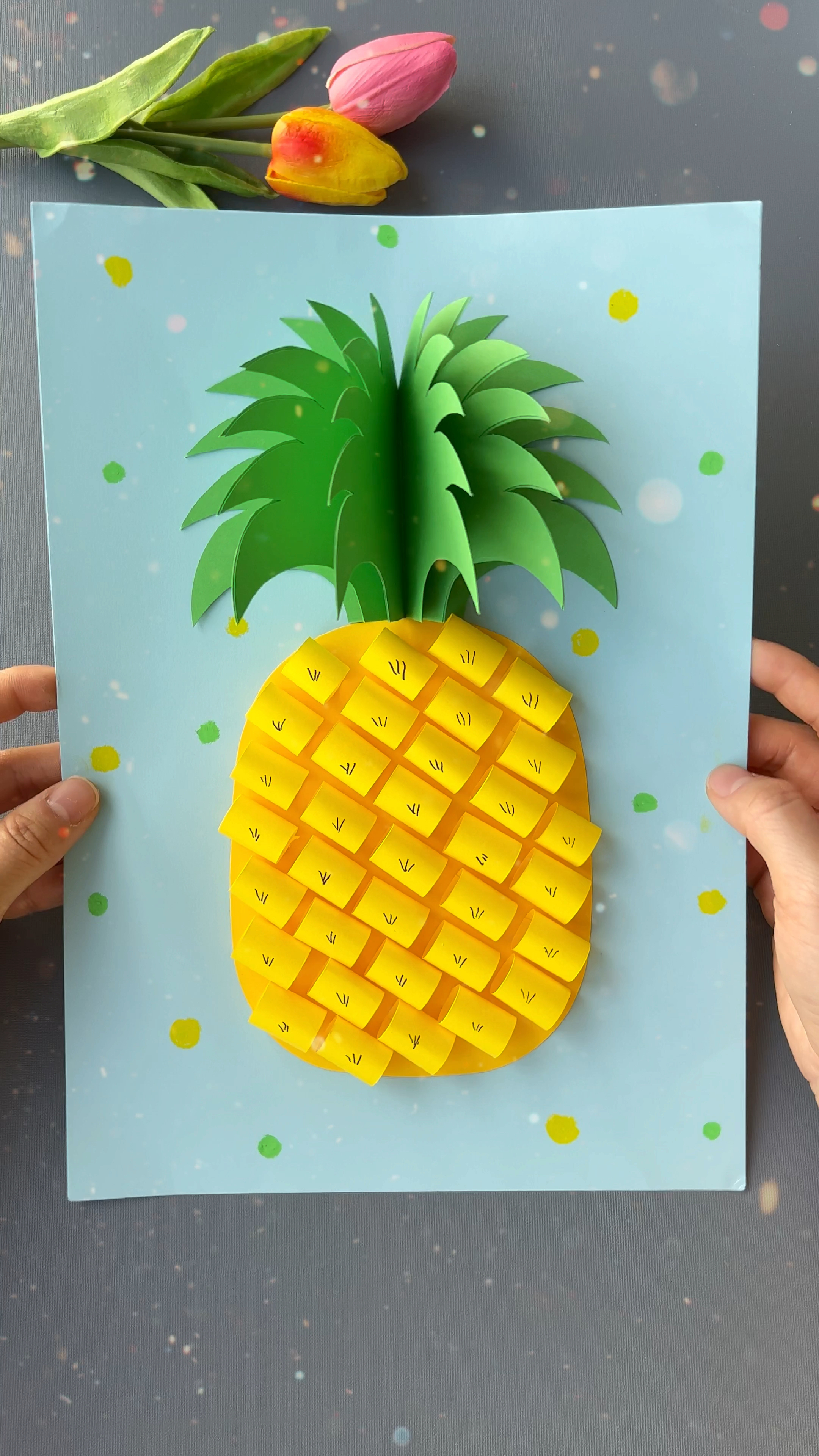 这样做的手工菠萝太好看了吧,快试试吧!