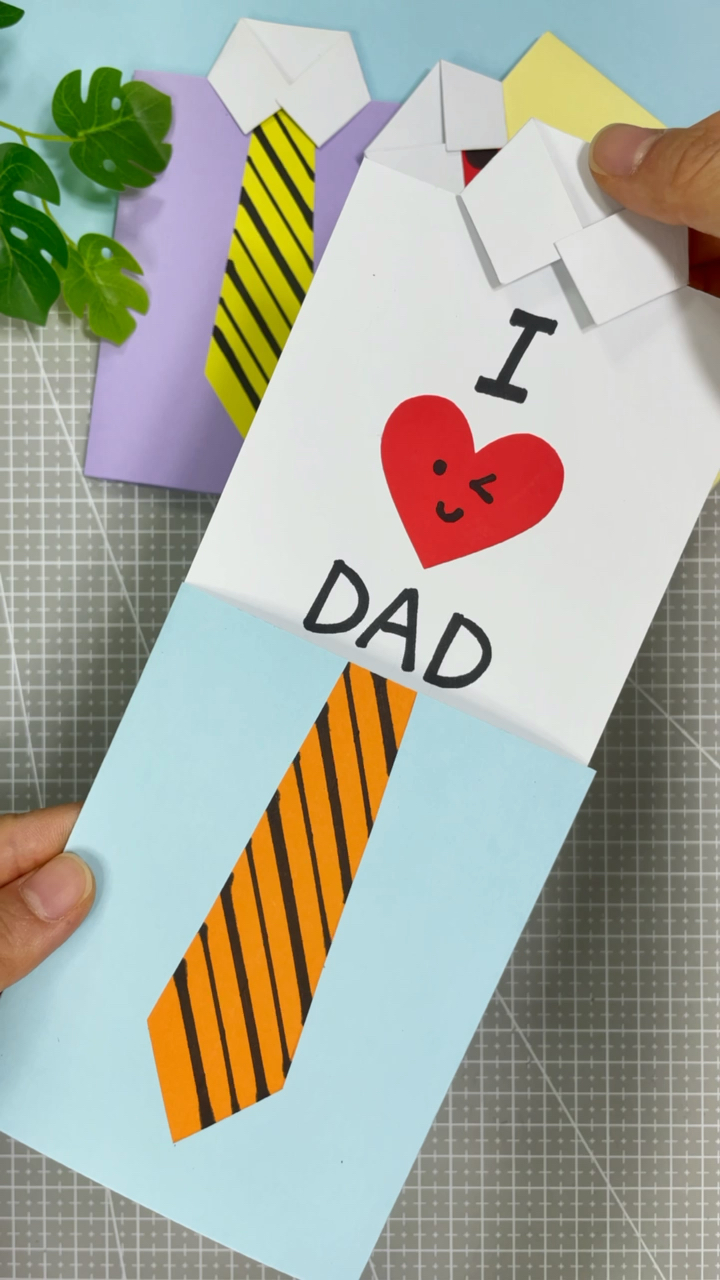 父亲节礼物#幼儿园手工-度小视