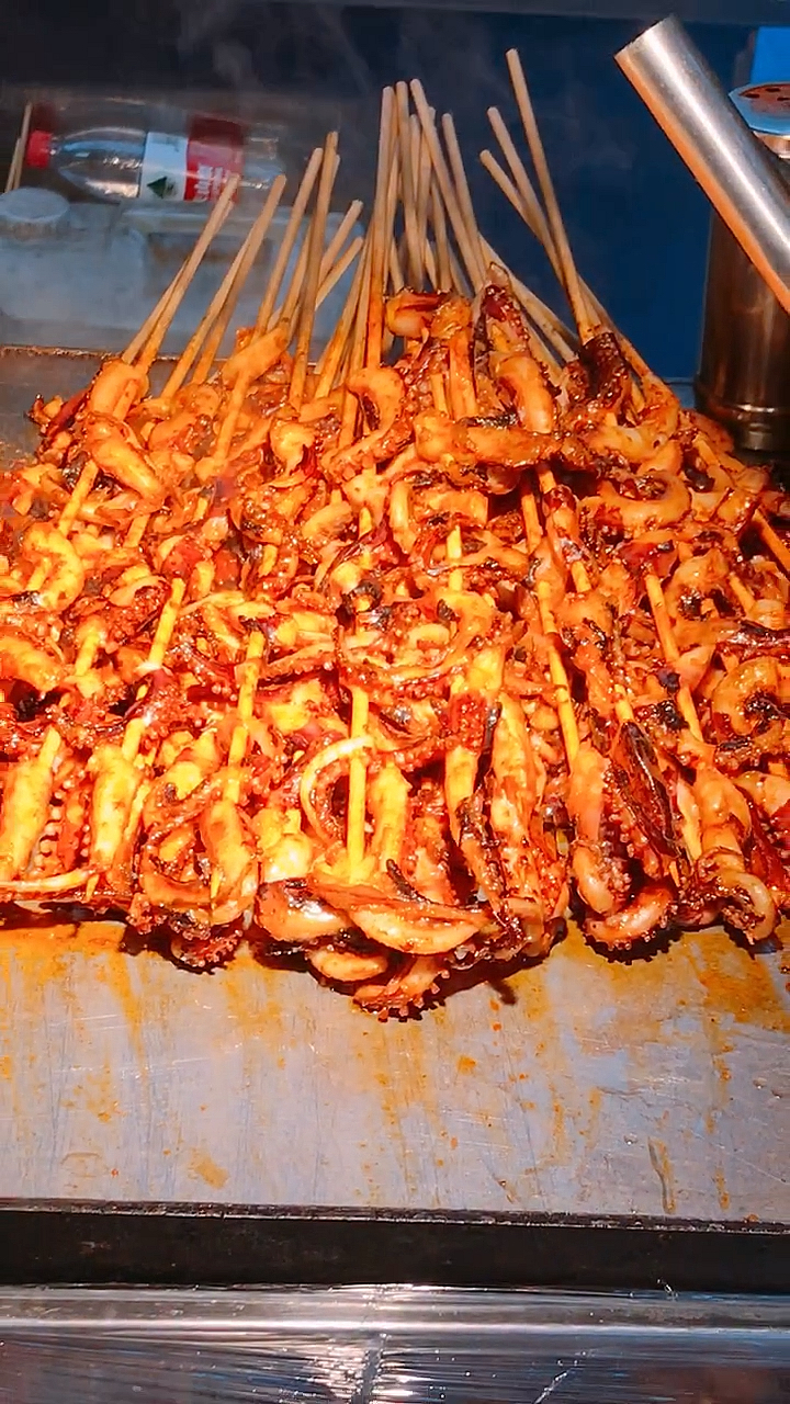 春日心愿旅行地#铁板烤鱿鱼