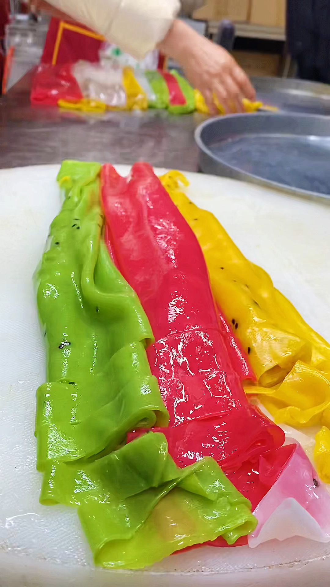 凉皮##果蔬凉皮做法#凉皮#手工凉皮#彩色凉皮