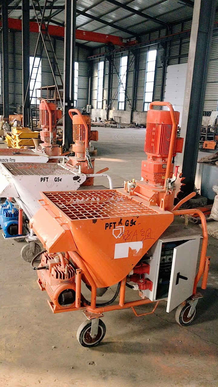 二手石膏机全自动石膏砂浆喷涂机-度小视