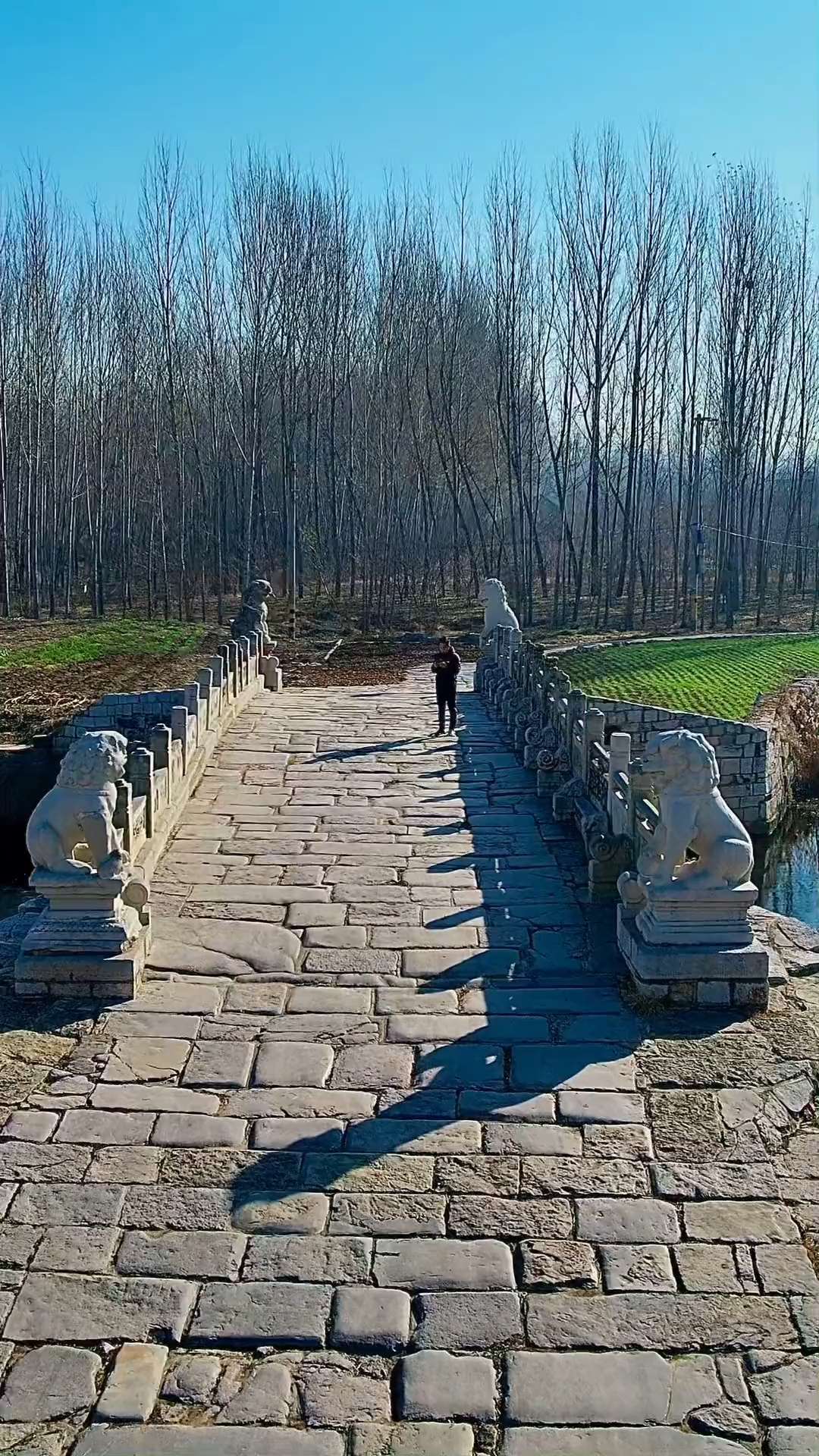 古代修桥铺路被人视为积德行善的善举,而这座古卞桥静静的屹立于泗水