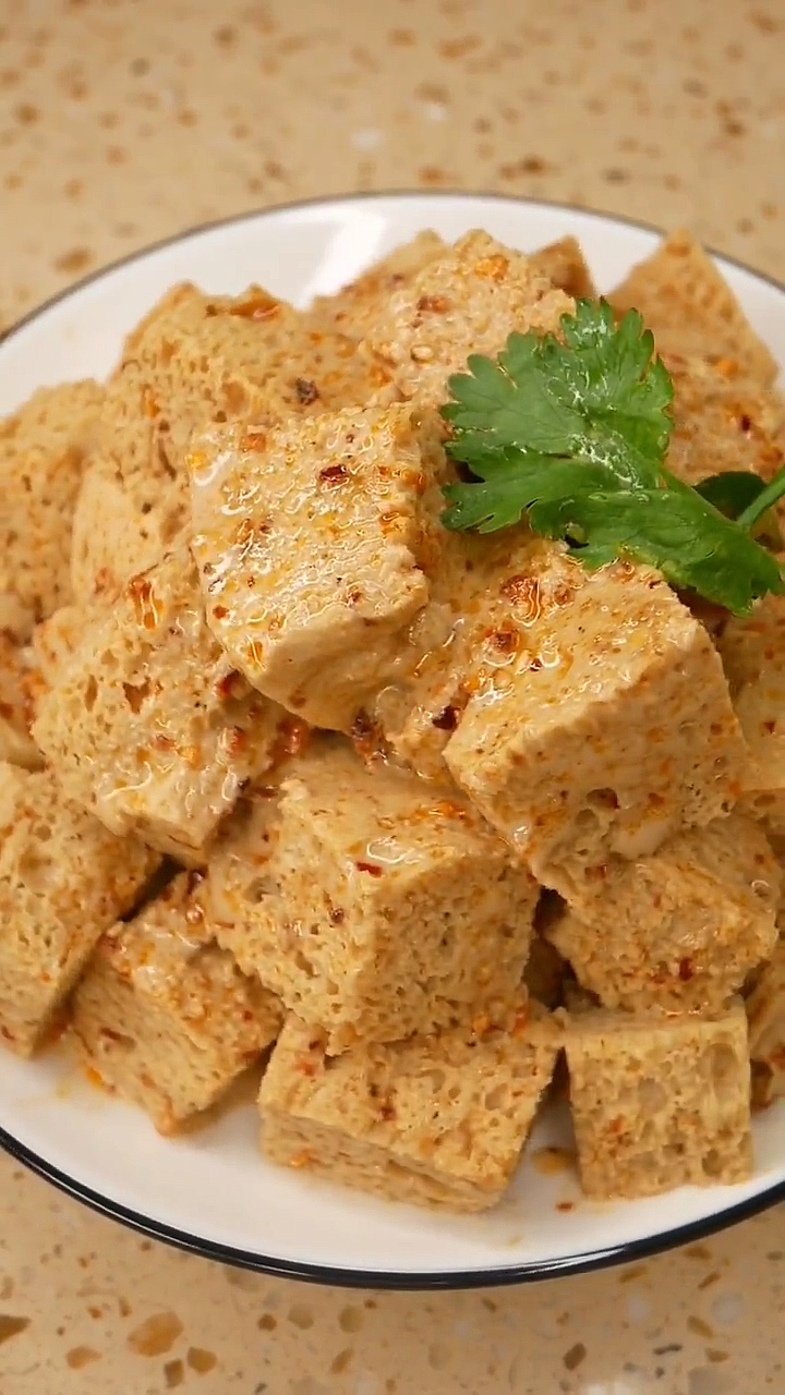 深夜放毒#给家人做饭第66天,自制麻酱面筋