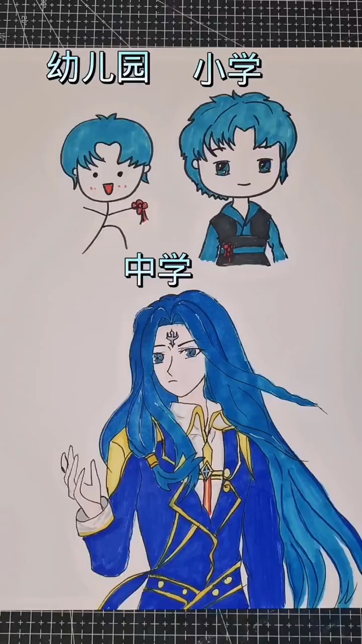 画画原来如此简单#学画唐三简笔画