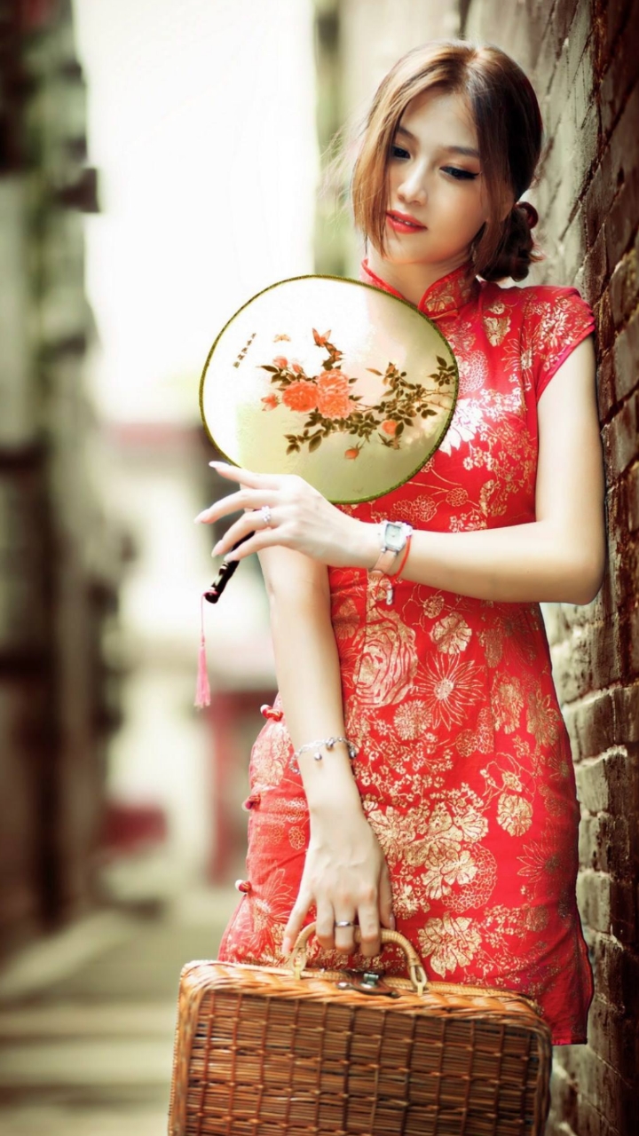 中国古典旗袍,美人如玉