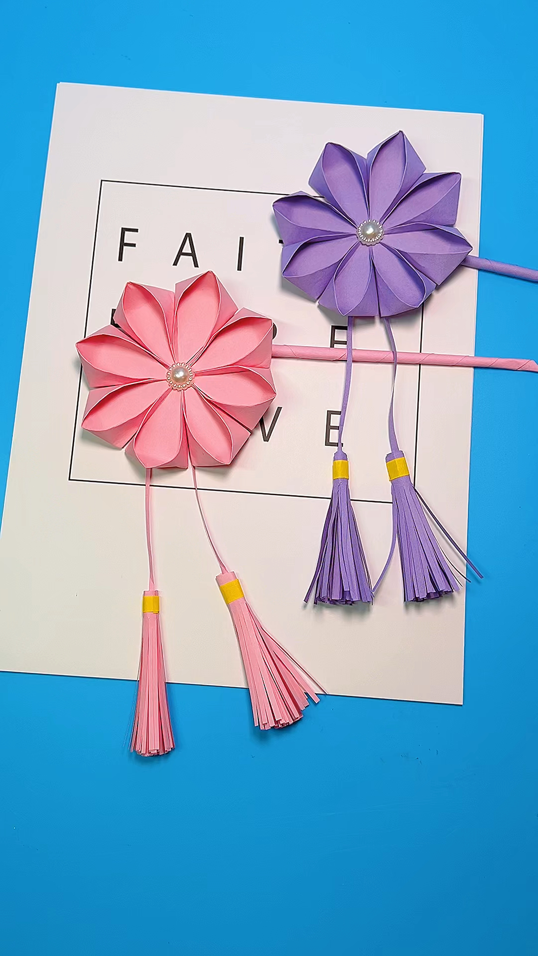 手工折纸简单又好看的折纸发簪