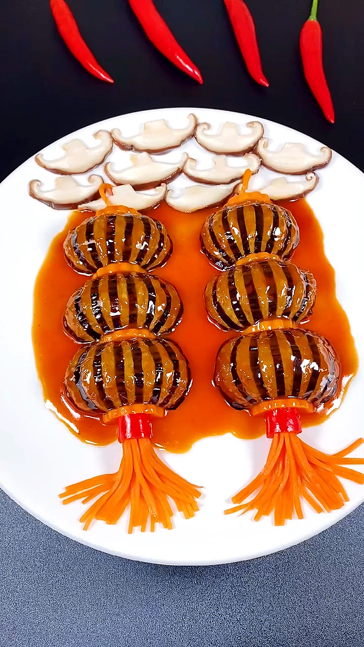 爱美食爱生活#张灯结彩,一道喜庆菜肴不仅好吃寓意好,年夜饭安排上吧