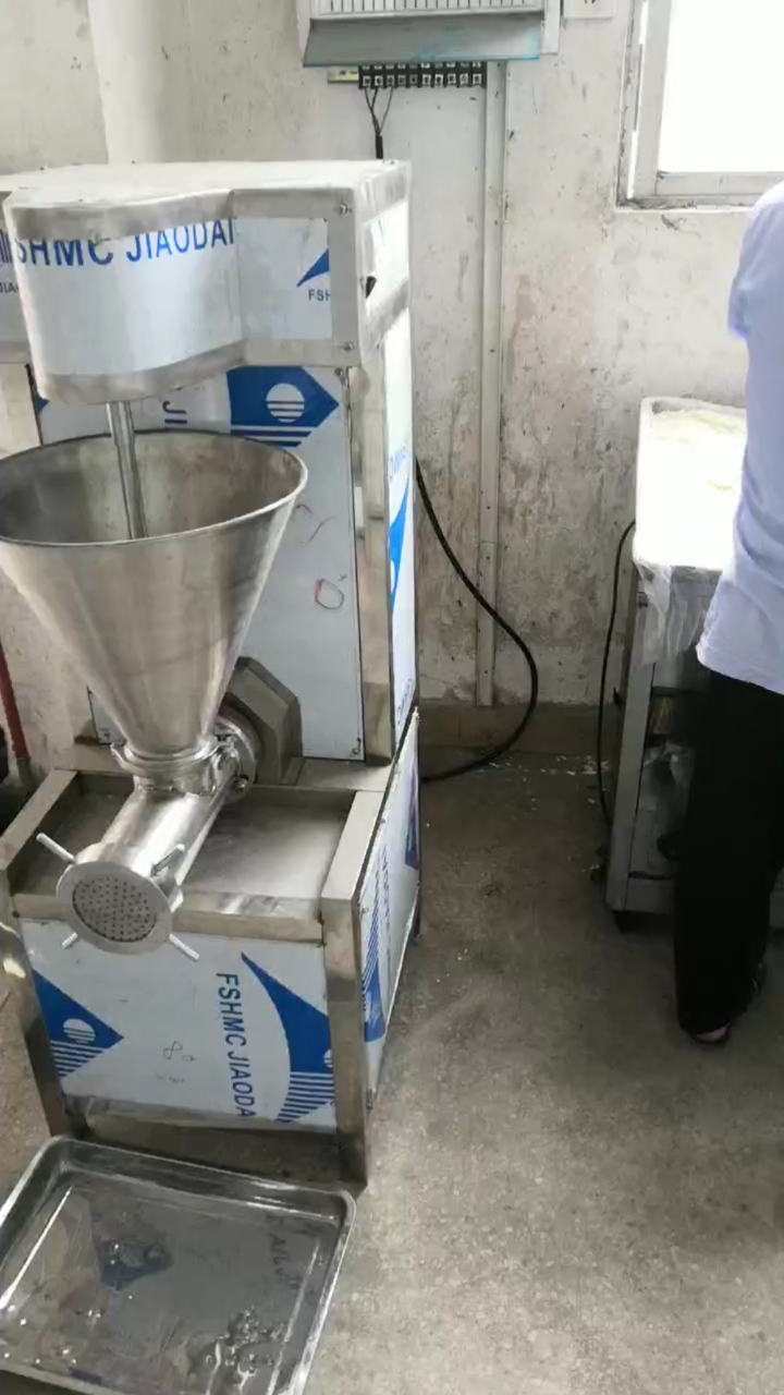 工厂实拍糯米绞碎机做糍粑专用食品机械