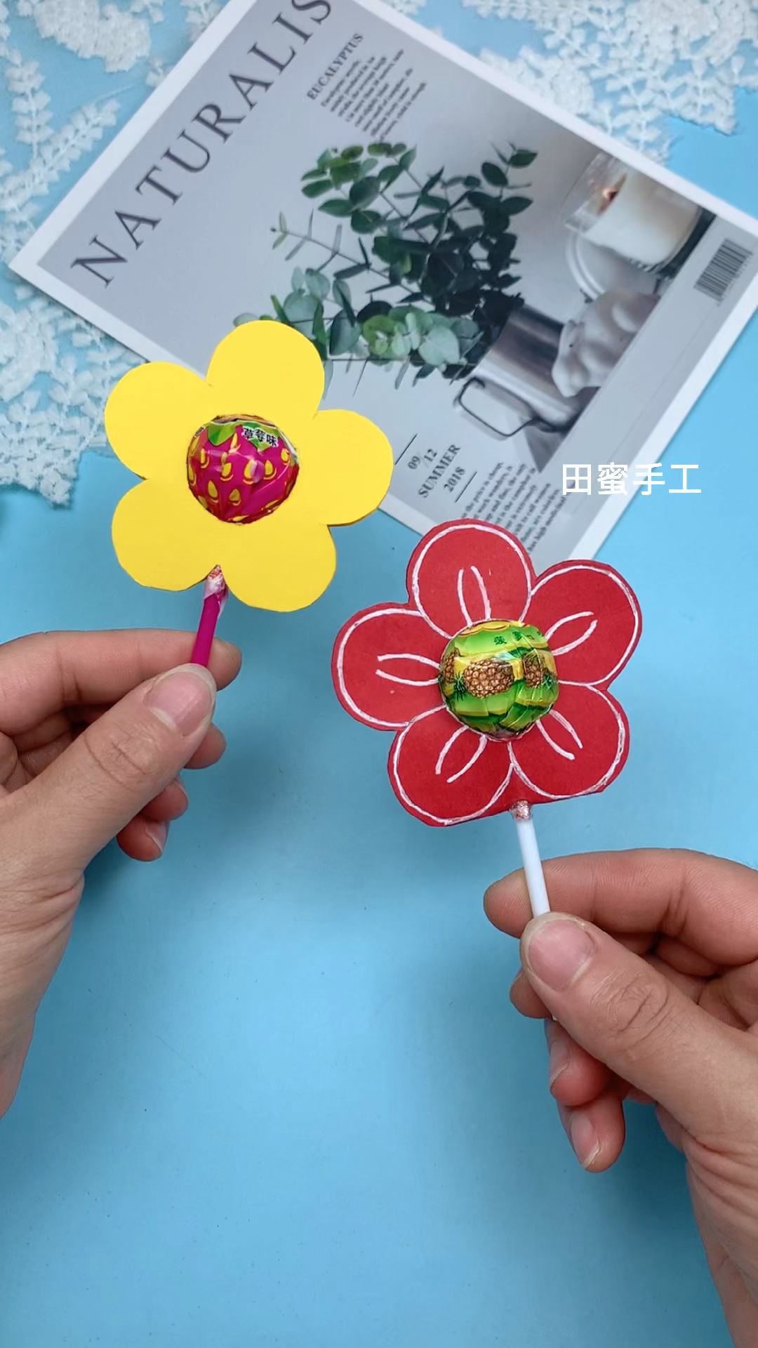 手工制作#六一给小朋友做个超简单又好看的棒棒糖吧