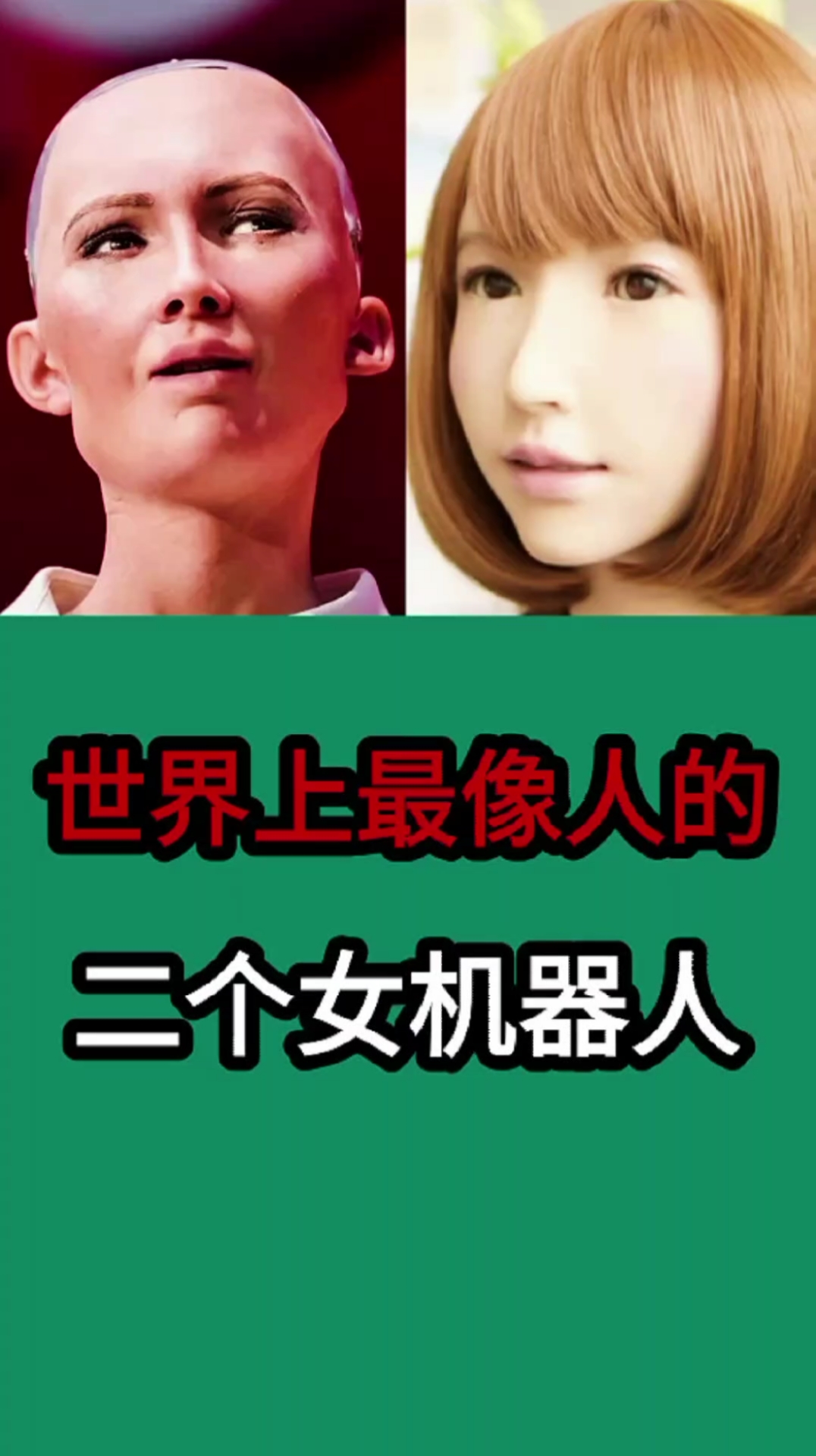 奇闻趣事抢先看#世界上最像真人的二个女机器人