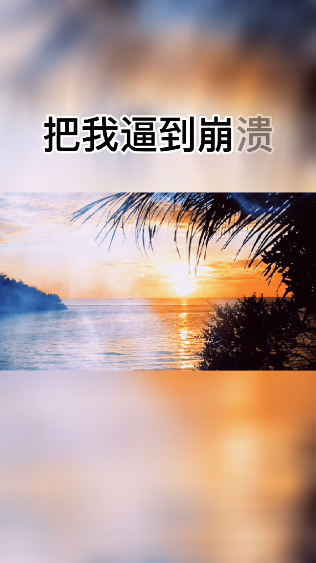 你多聪明啊,把我逼到崩溃,逼我放手,把所有的责任都推到我的身上.