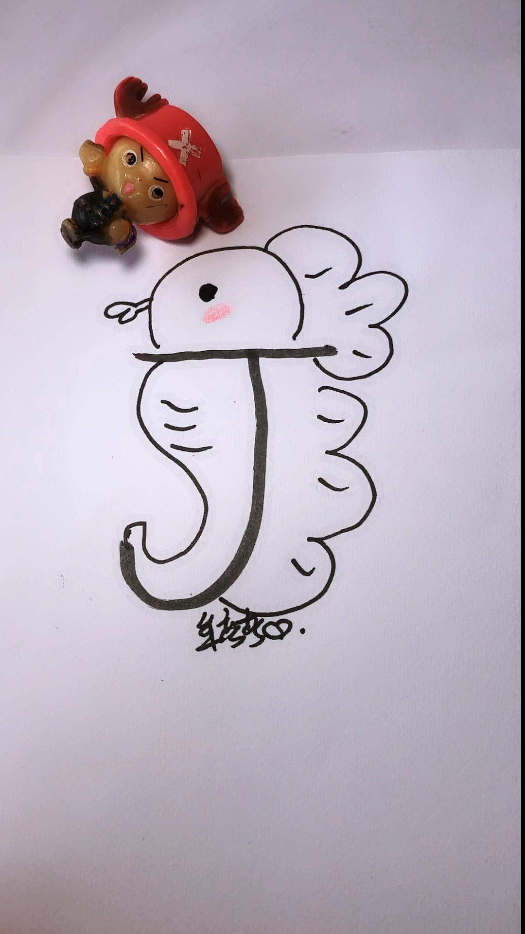简笔画#字母j变身小海马,小朋友们画起来吧