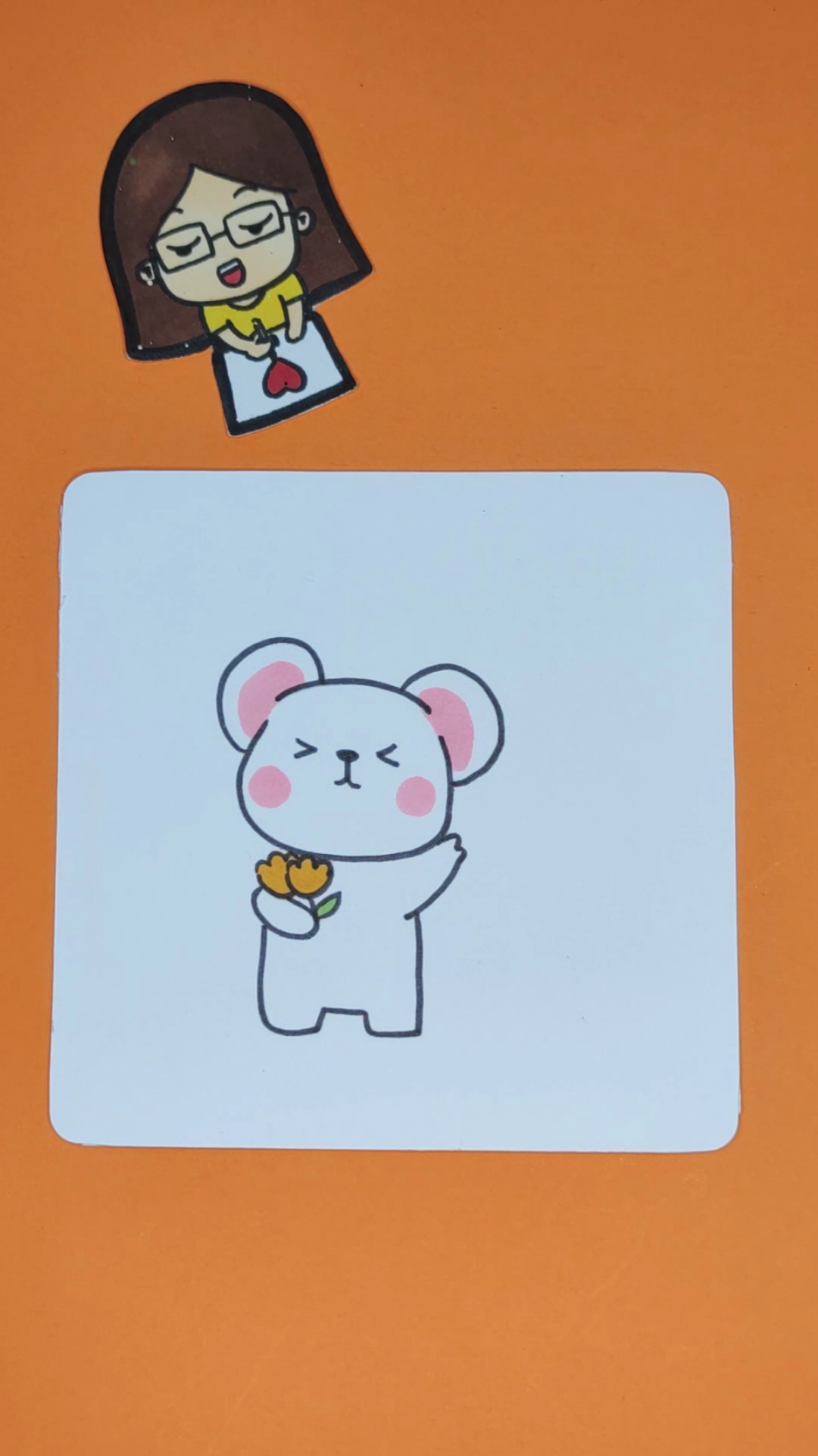 画画原来如此简单#这样的小熊娃娃你喜欢吗