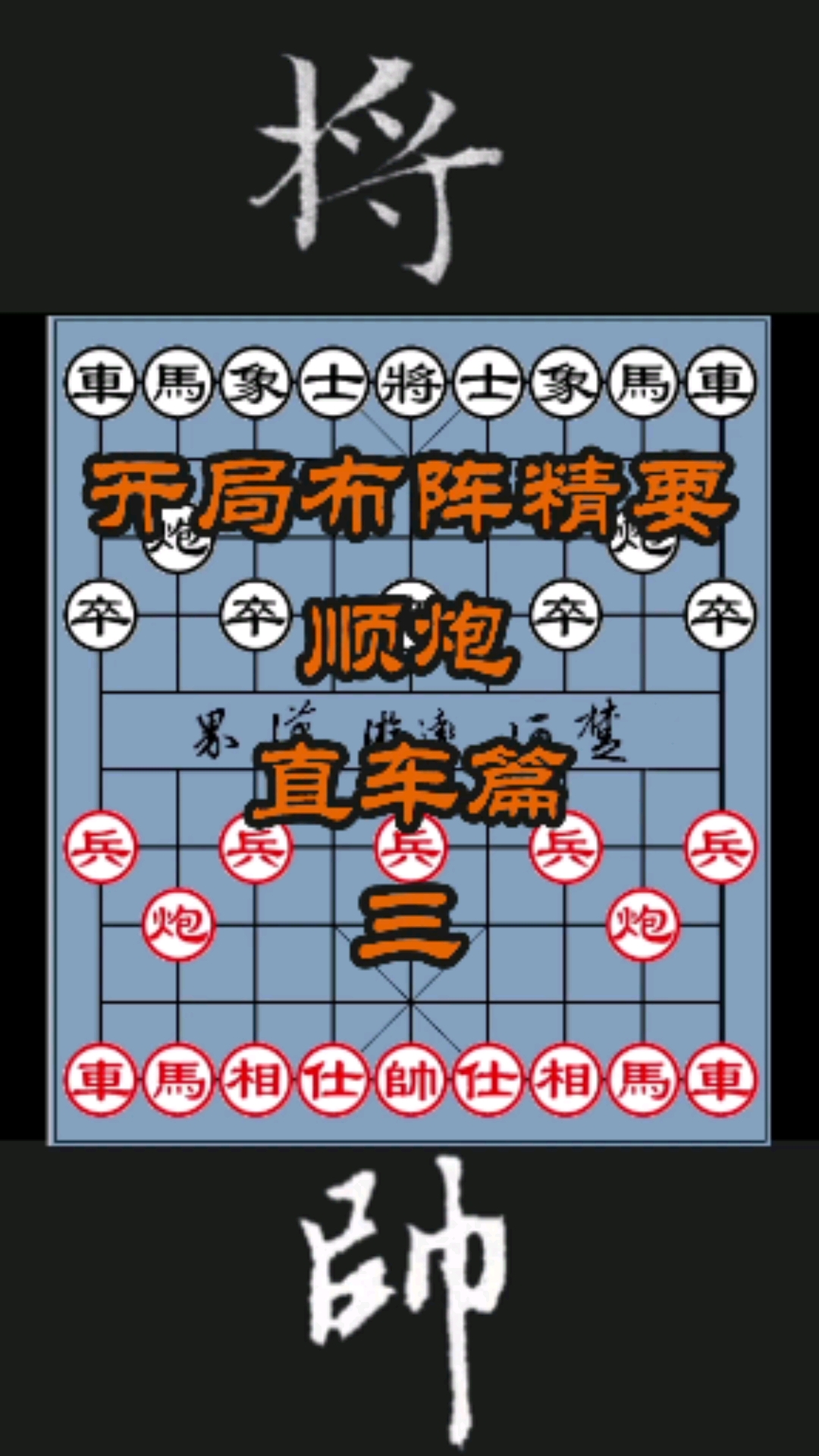 象棋开局布阵法第一步图片