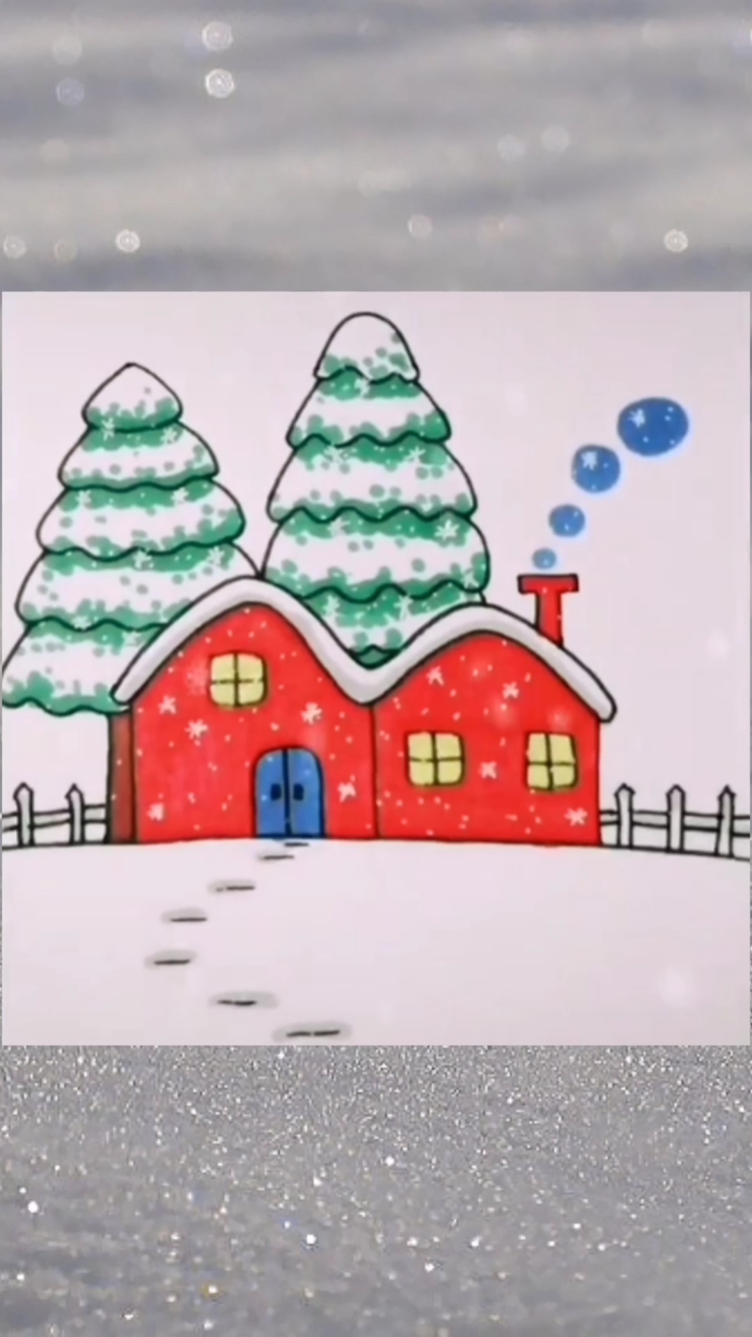 画画原来如此简单教你画一幅雪景很简单学起来