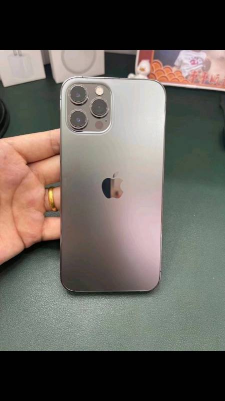 手机苹果12promax128g国行纯原不漏气在保电池93成色完美精品