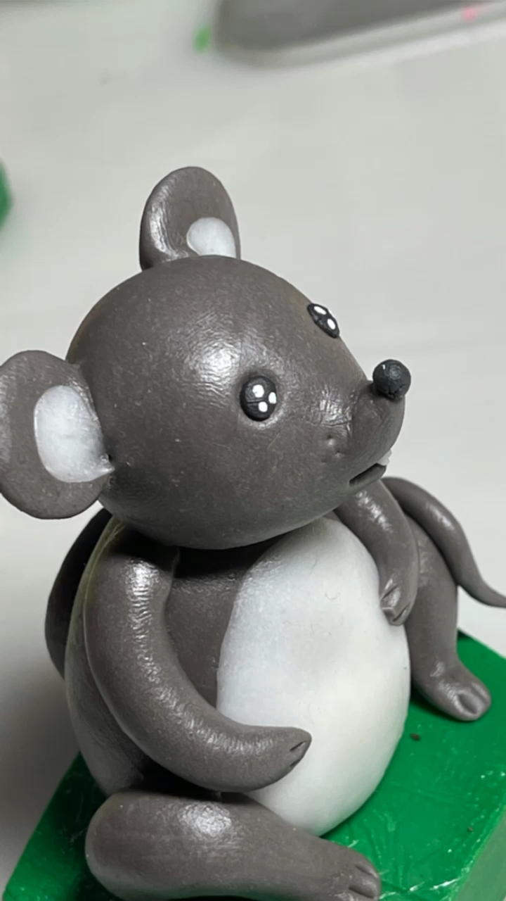 最新改良面塑粘土配方#十二生肖(鼠)捏塑教程,下期有更多分享