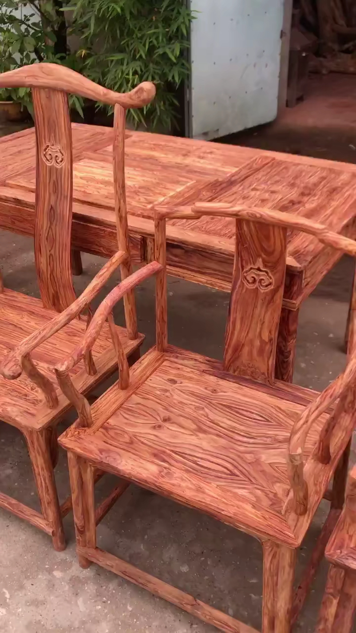 古典红木家具#越南黄花梨茶台越南黄花梨家具