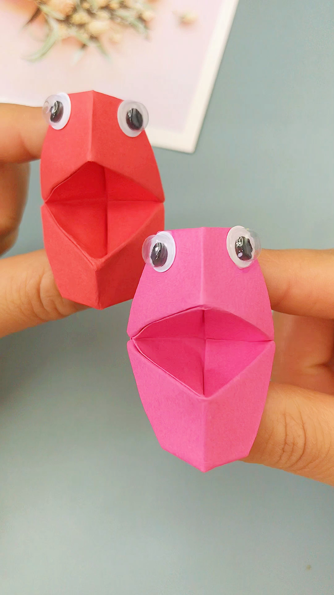 手工折纸哄娃神器来喽会说话的大嘴巴