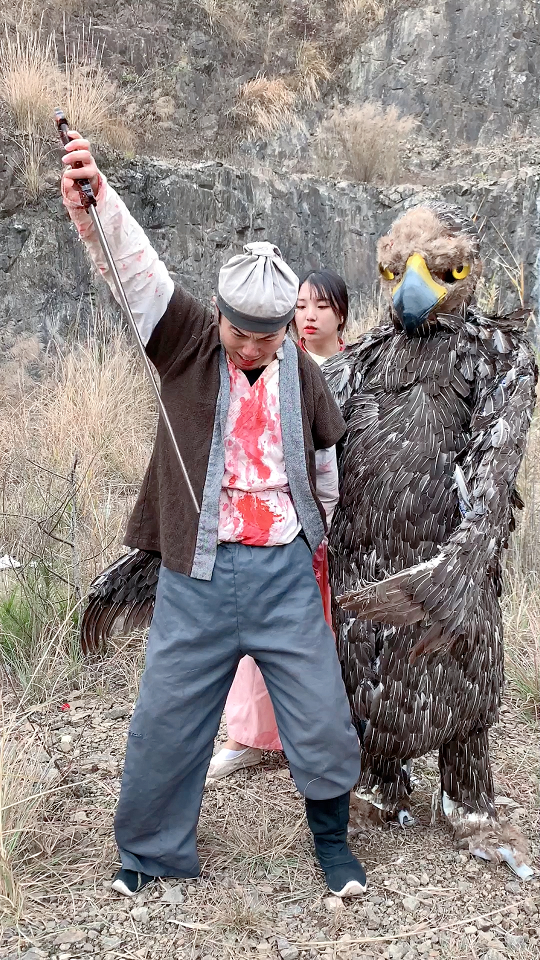 拍戏现场#雕兄展示了武功的最高境界