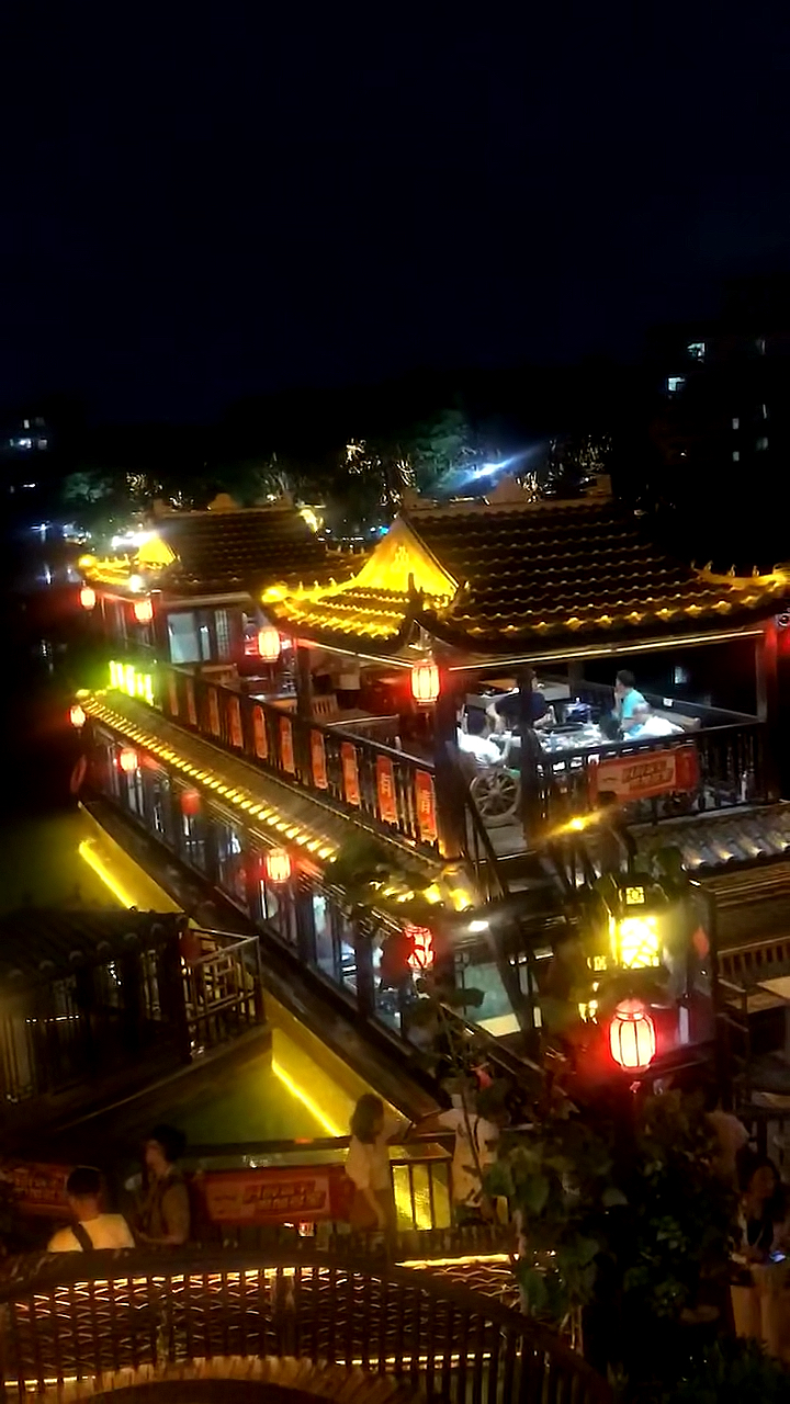 东莞寮步西溪古村夜景图片