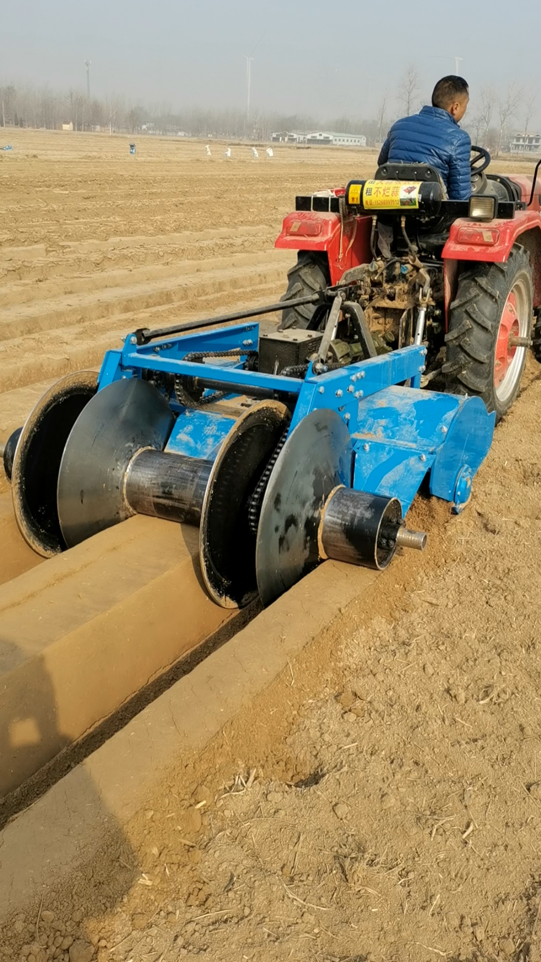 起垄机#开沟起垄机大葱大姜起垄机新款起垄机