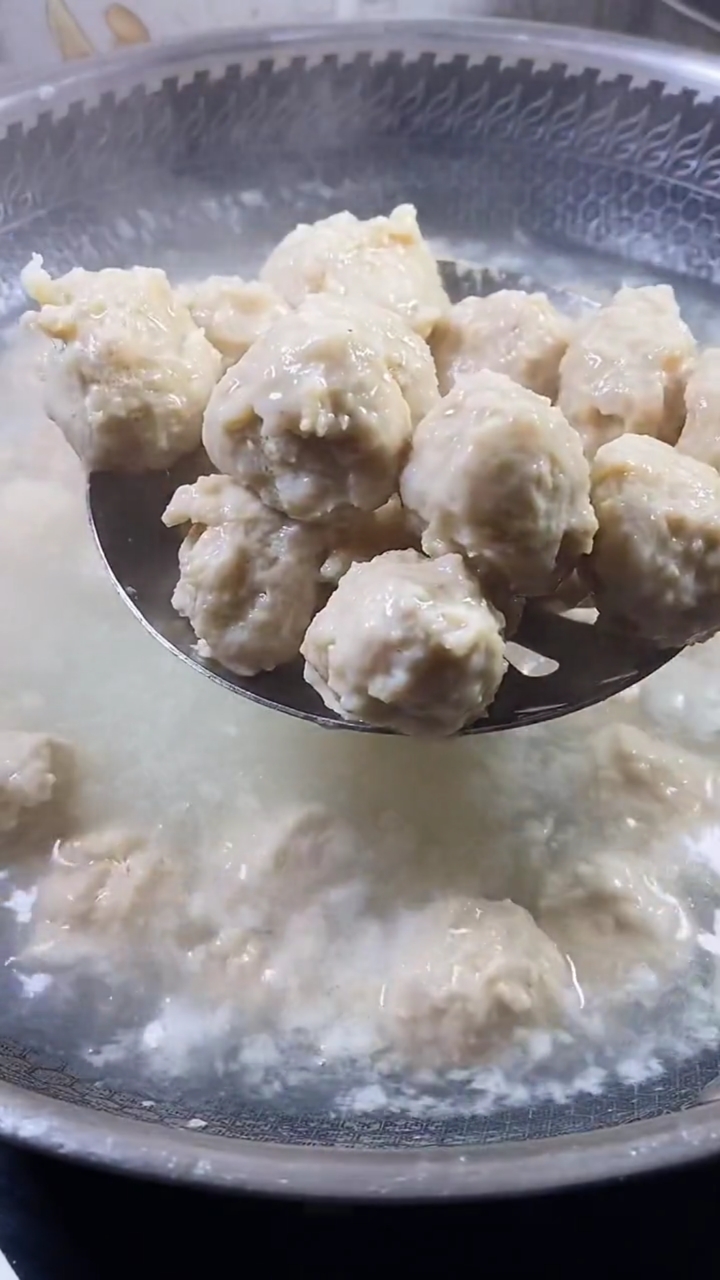 自制美食#水汆丸子制作手法分解