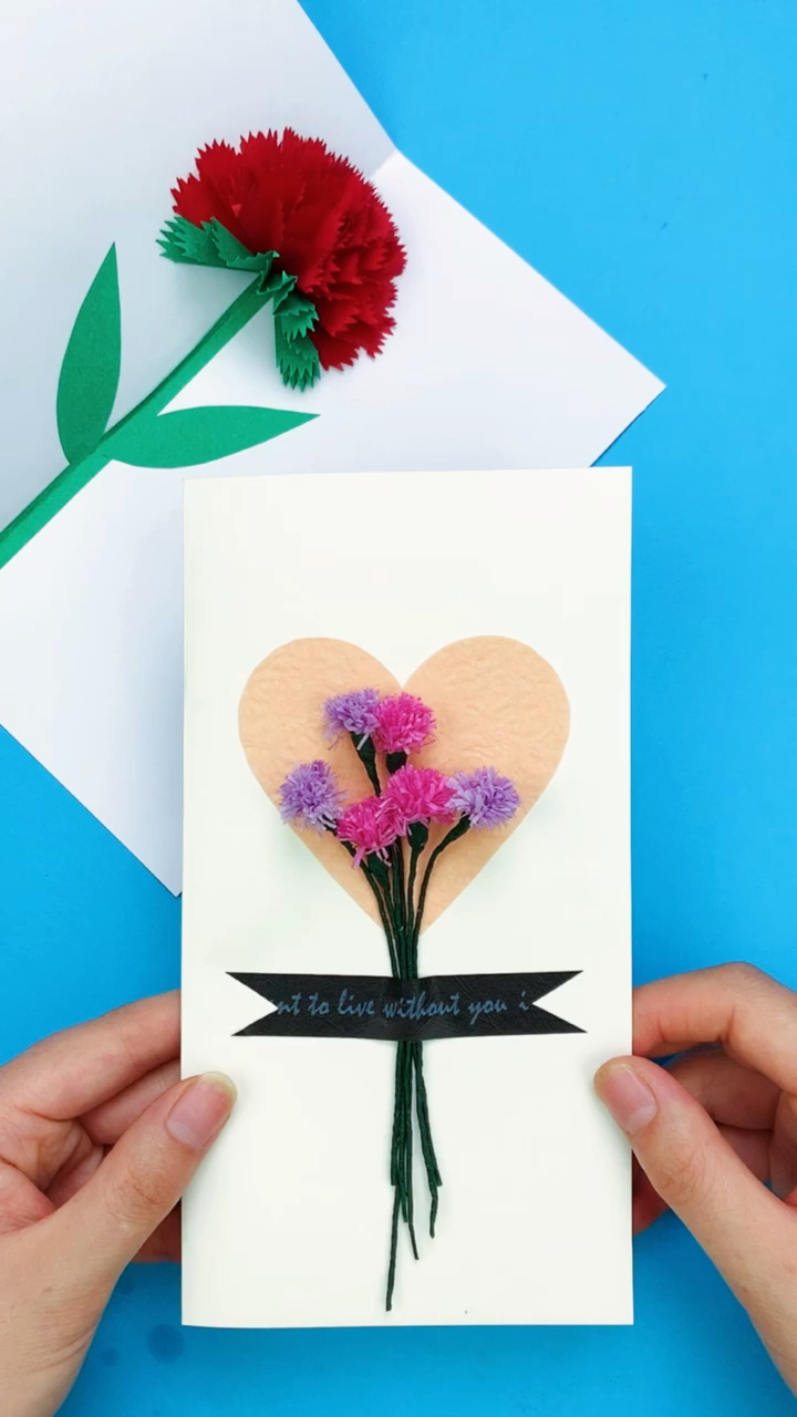 母亲节贺卡#简单又好看的母亲节手工贺卡