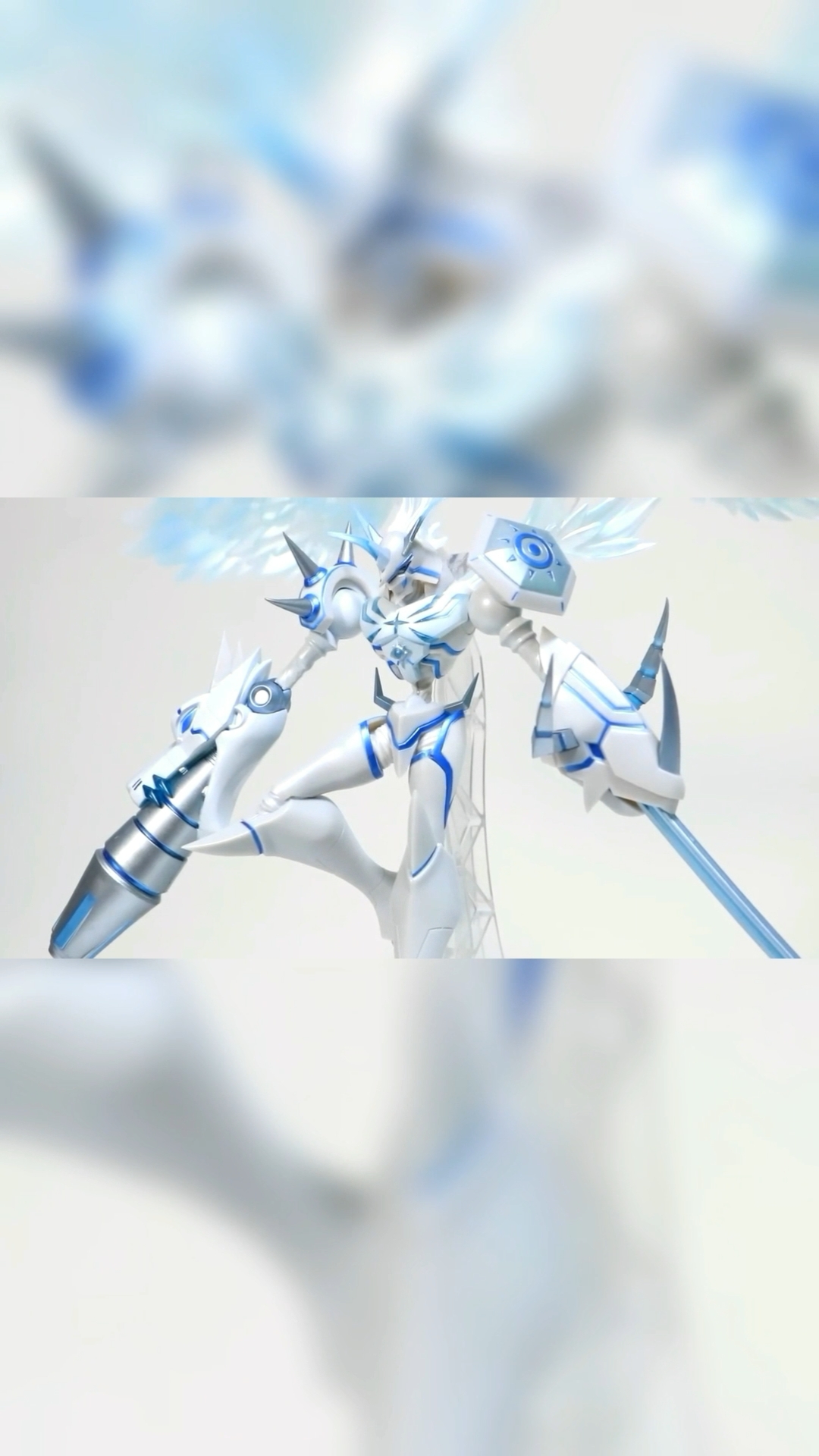 数码宝贝#万代数码宝贝奥米加兽慈悲形态手办