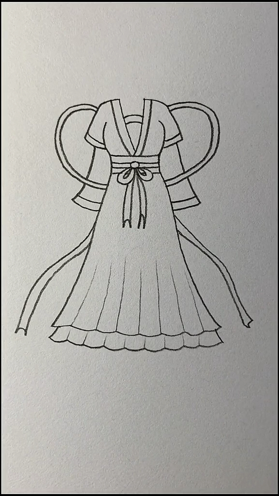 简笔画#画仙女裙