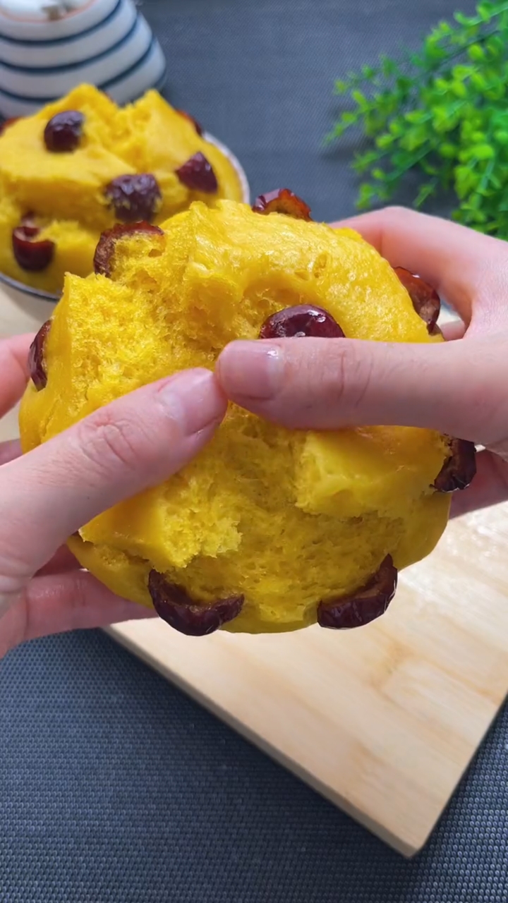 8菜分享美食#南瓜发糕的做法