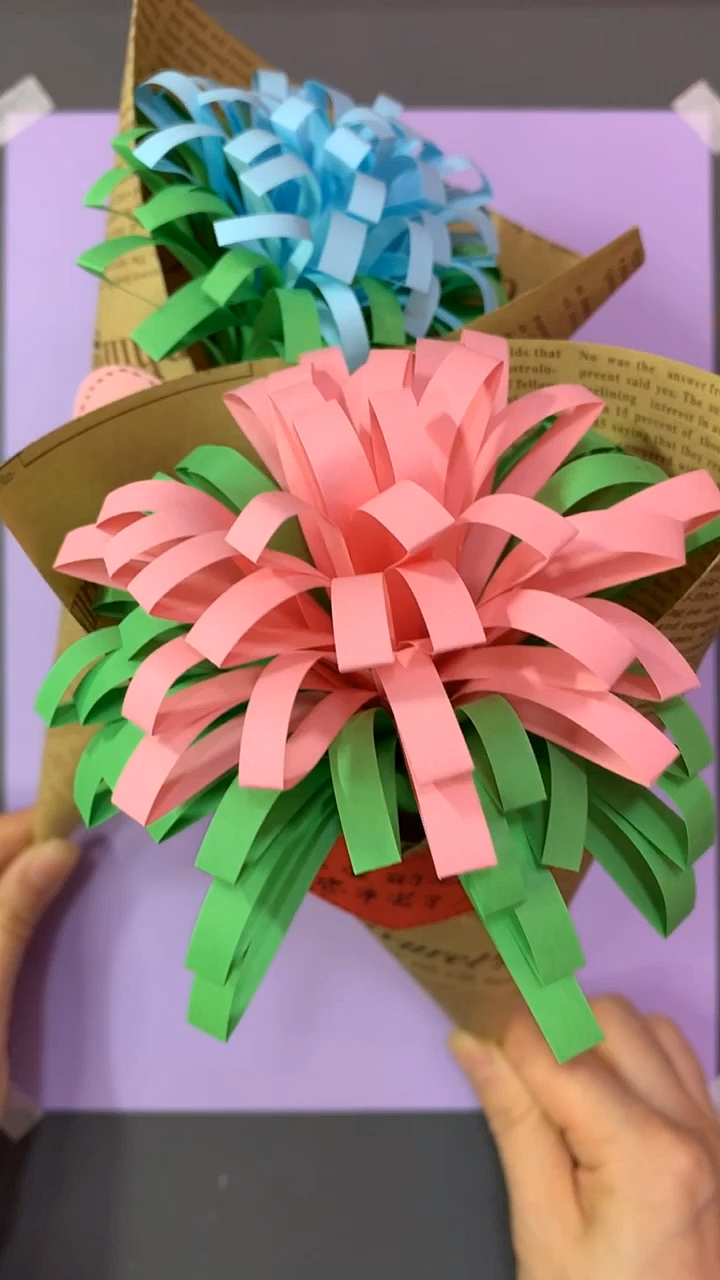 幼儿园手工#你们要的简单教师节花束来啦.