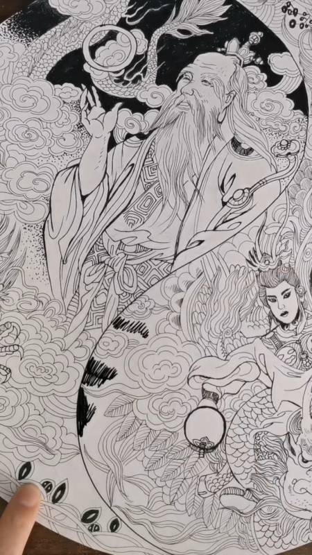 画画原来如此简单#一画开天地