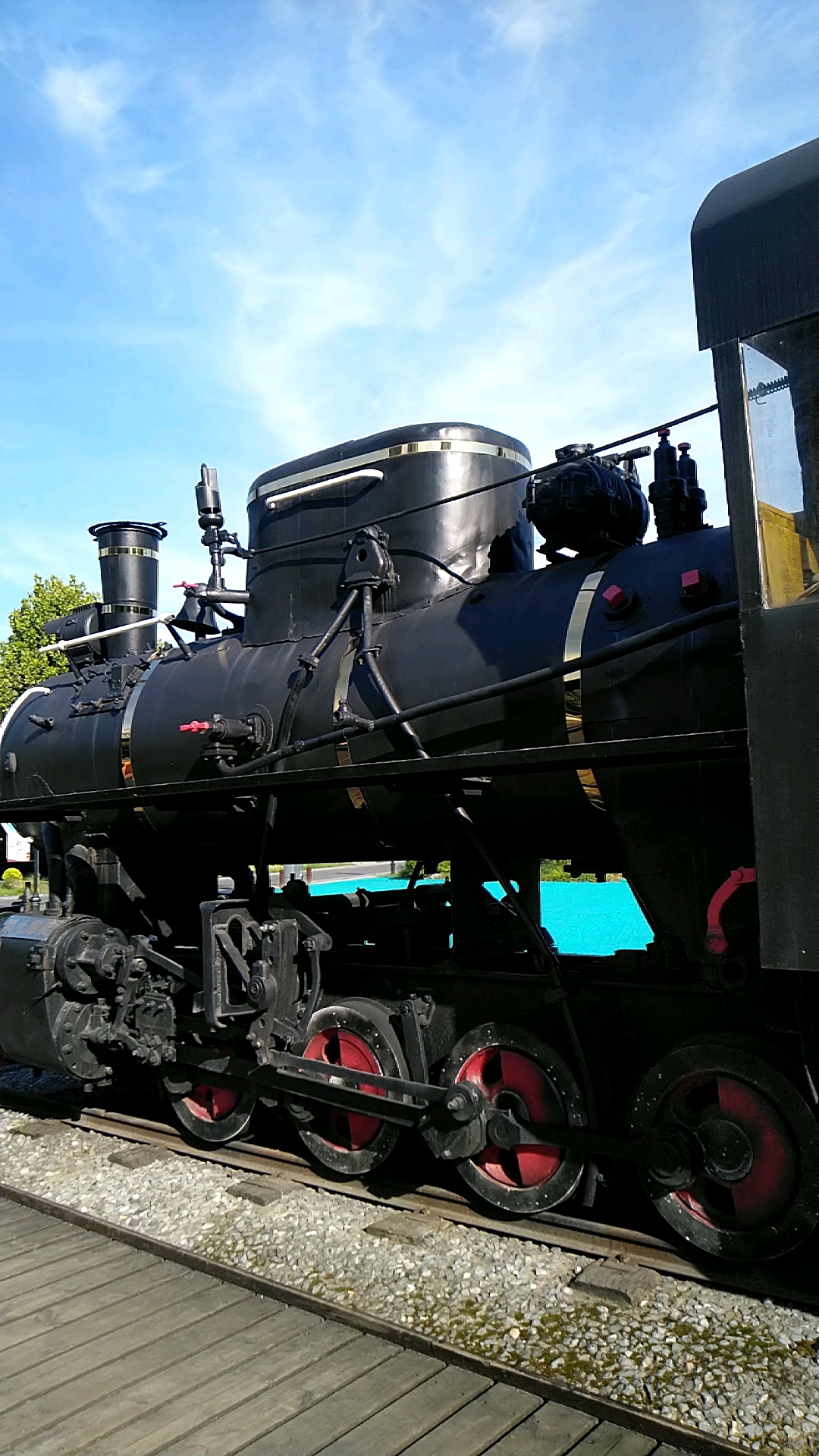 老式蒸汽火车车头