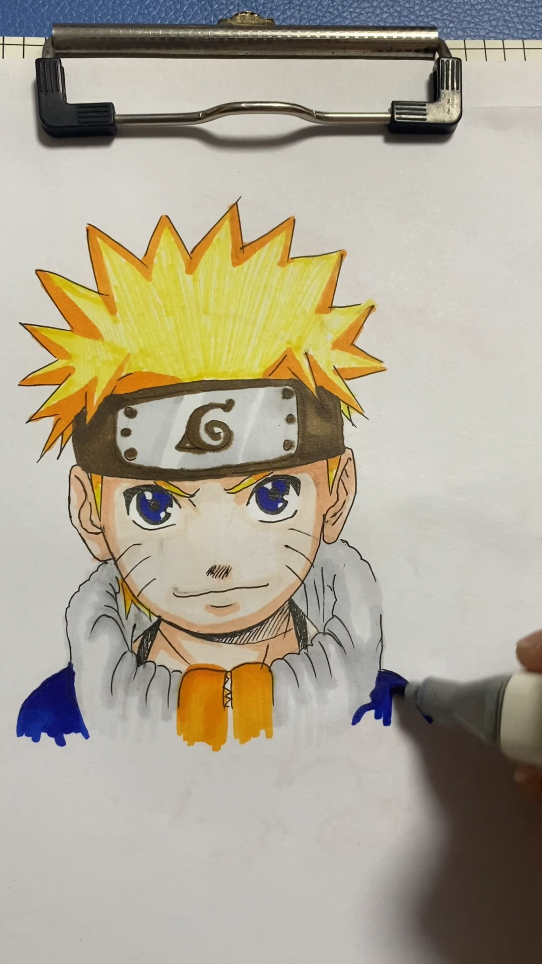 我要上热门第一次学画火影忍者会是什么感觉