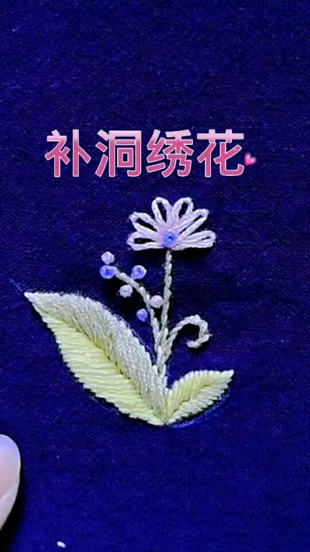 生活小妙招唯美中国风手工刺绣教程修补破洞绣花