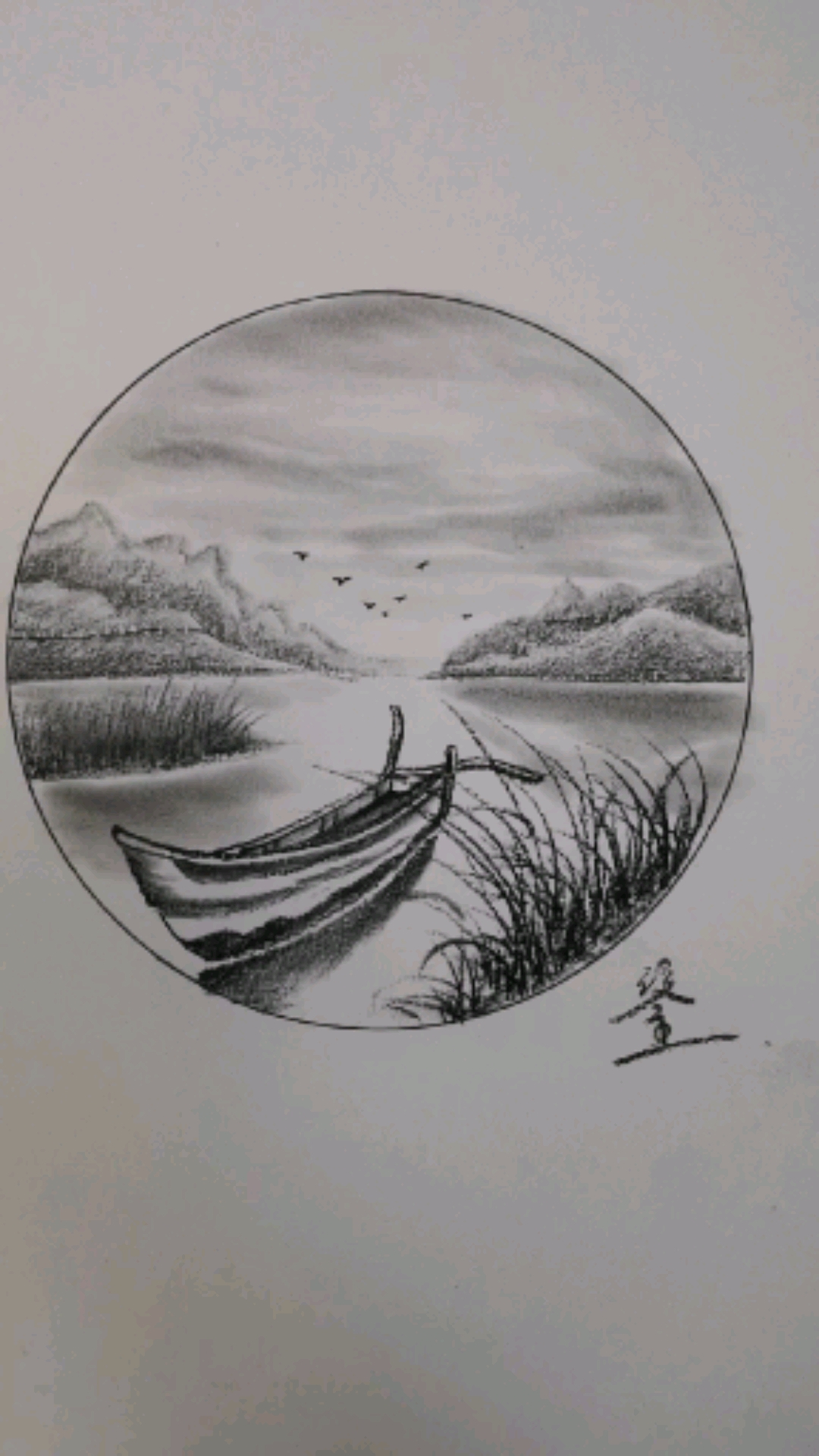 画画#绘画教程《小船》