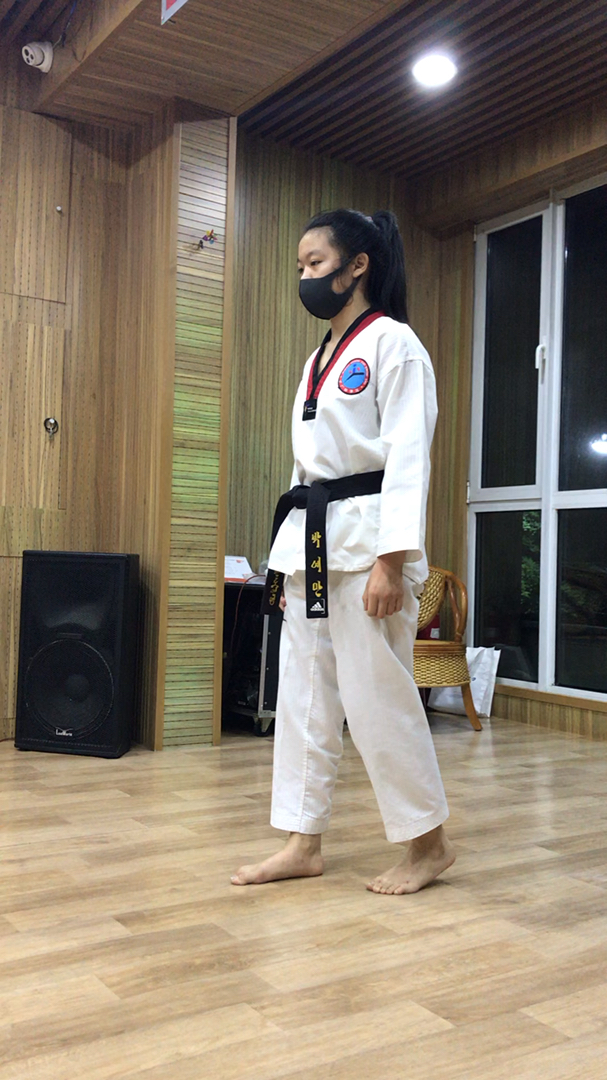 少广跆拳道#漂亮旋风腿