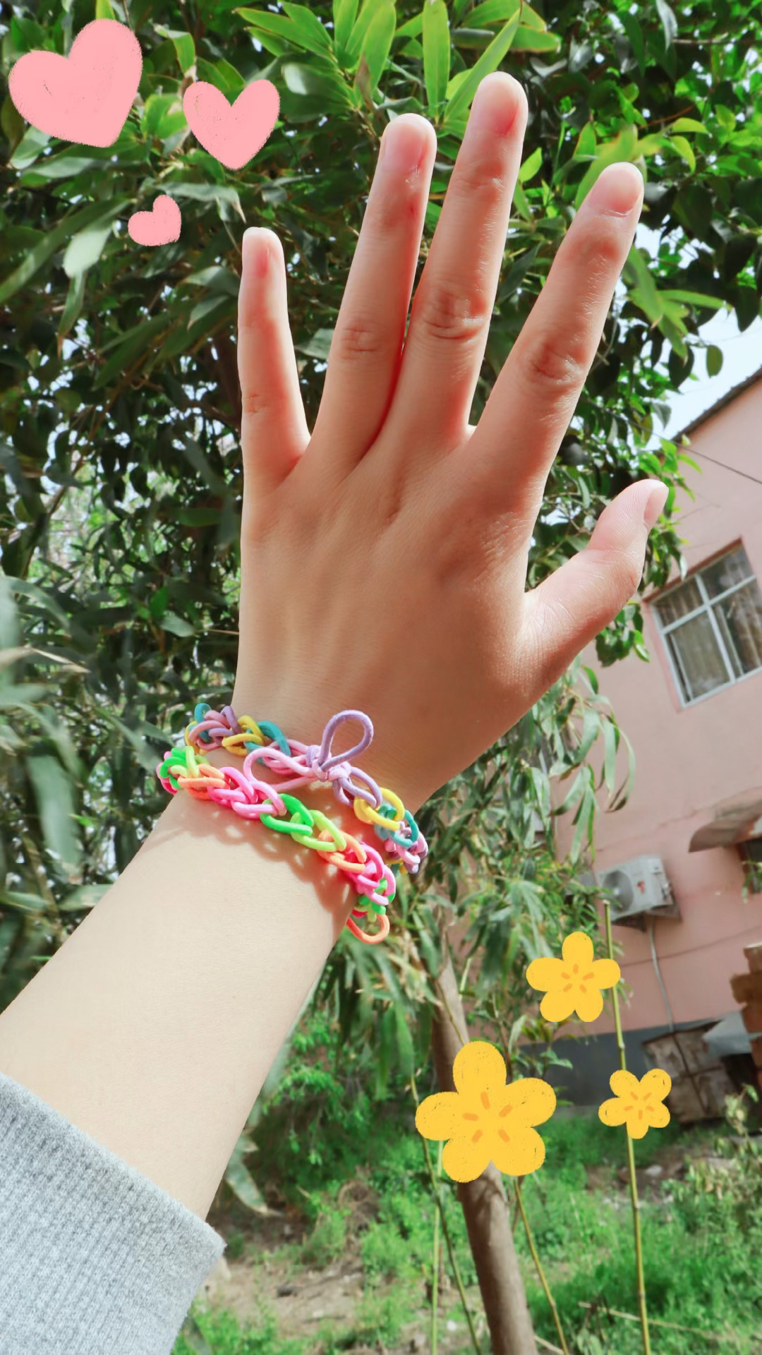手工制作橡皮筋制作闺蜜手环