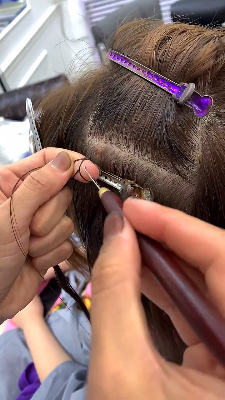 我要上热门#微编织接发教程,你学会了吗?