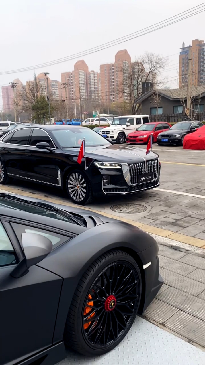 红旗h9#不怕宝马和路虎,就怕大众底下带字母,不怕红旗插国旗,就怕