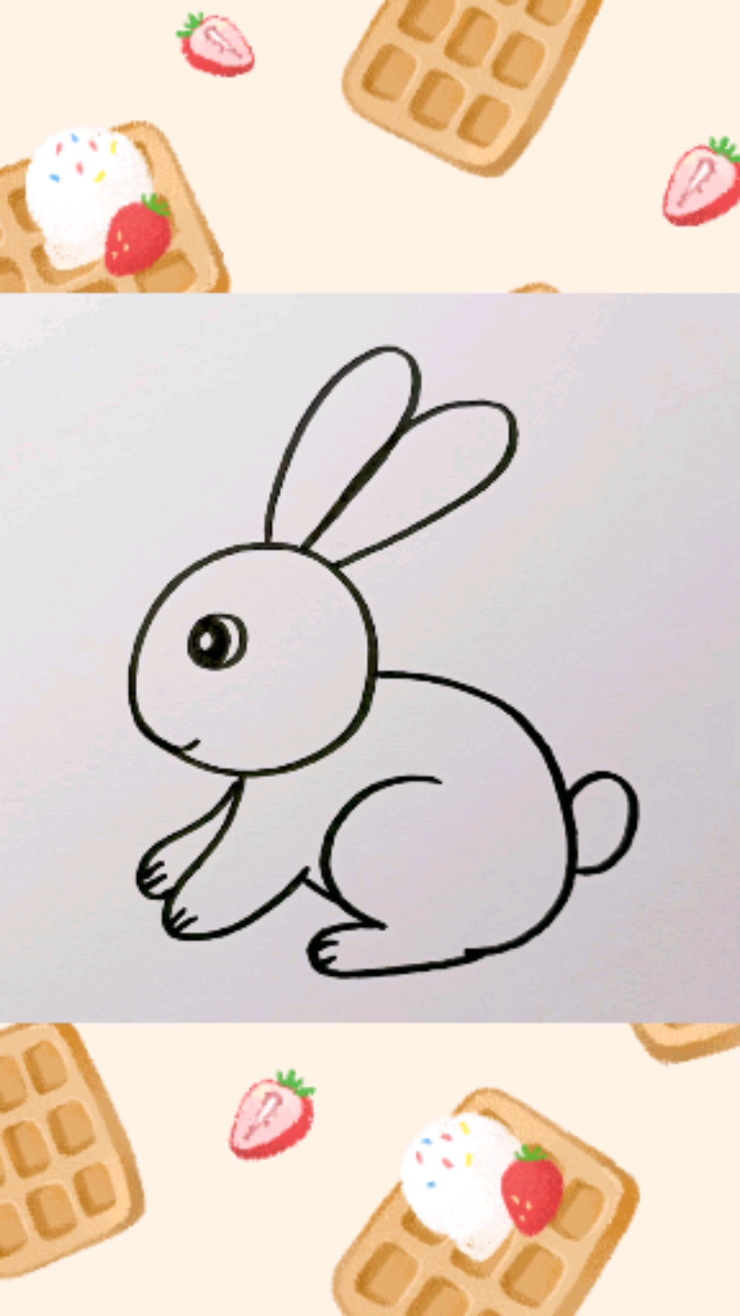 简笔小兔子简单图片