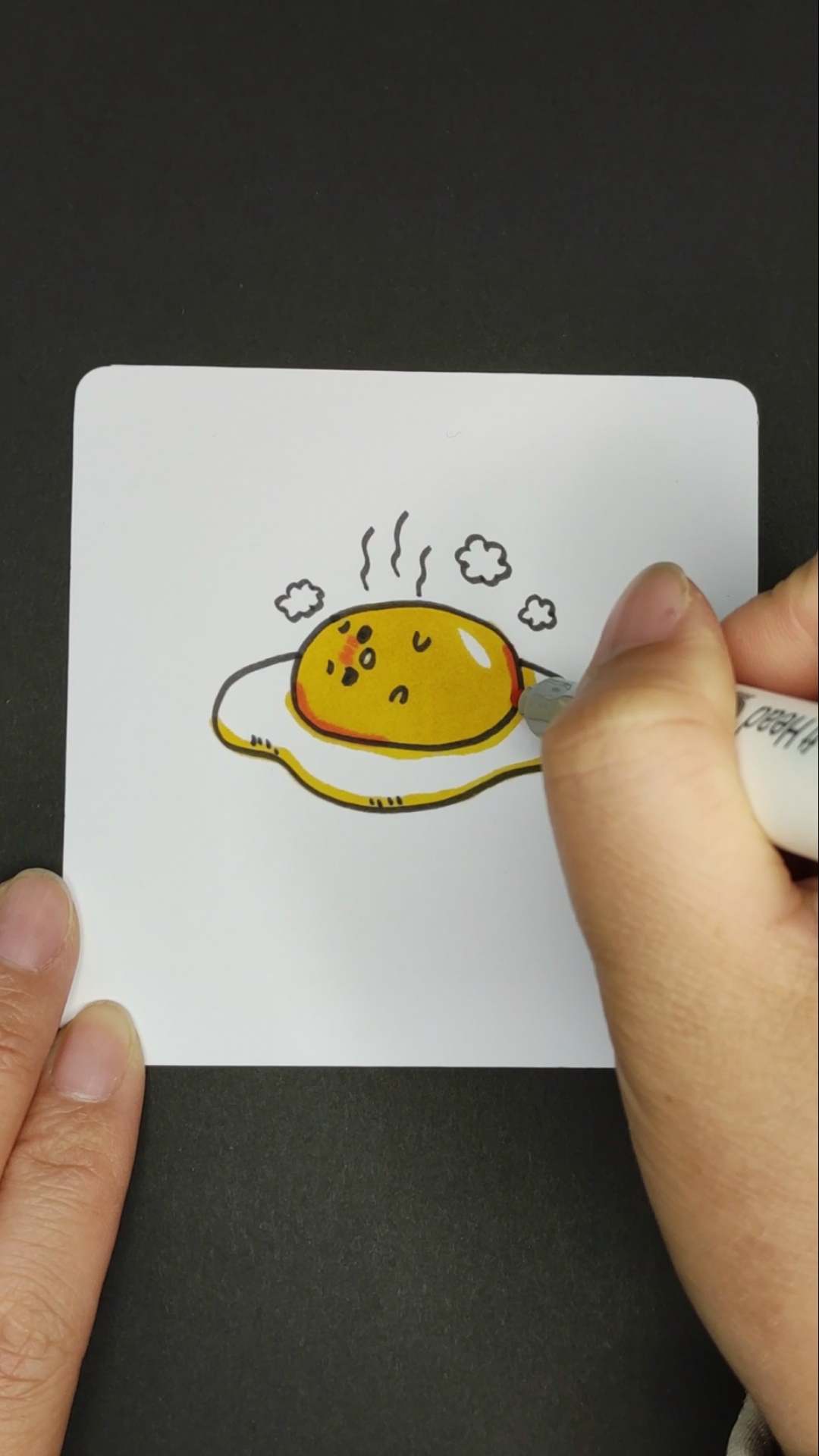 画画原来如此简单#画一只煎蛋#简笔画-度小视