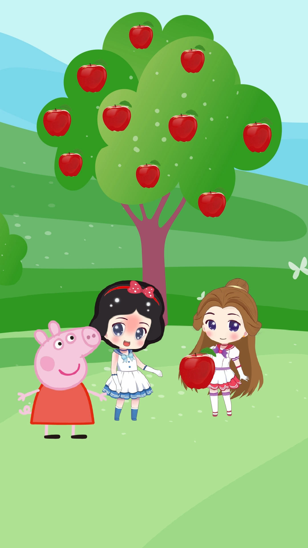 #小猪佩奇#佩奇不让贝儿吃白雪公主的苹果-度小视