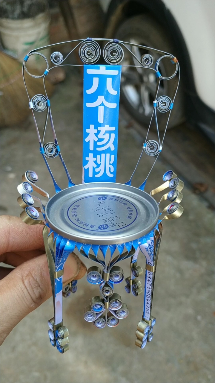 手工制作#易拉罐作品