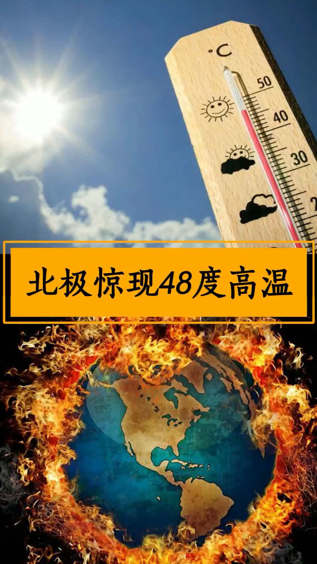 北极惊现48度高温冰川融化大量史前生物出现地球你这是怎么了